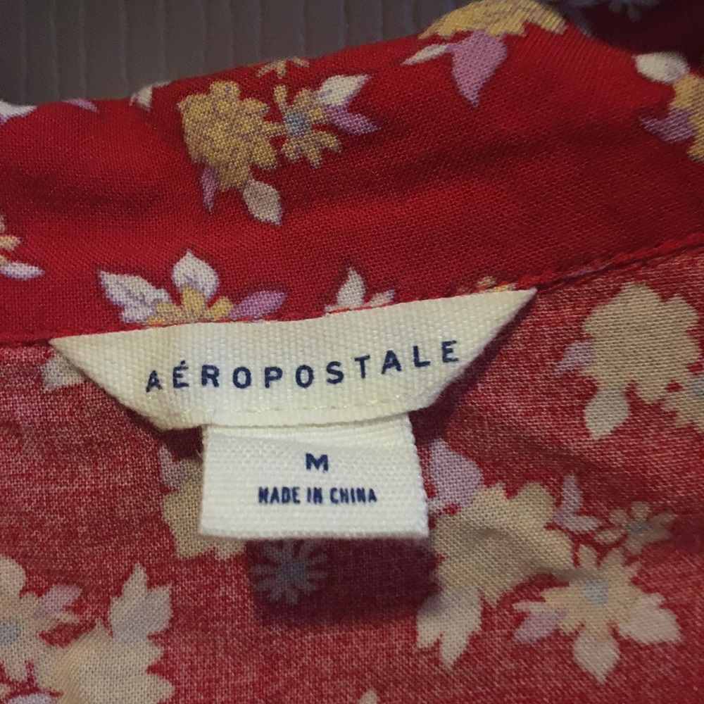 Aeropostale Patterned Button Up - Picture 3 of 4